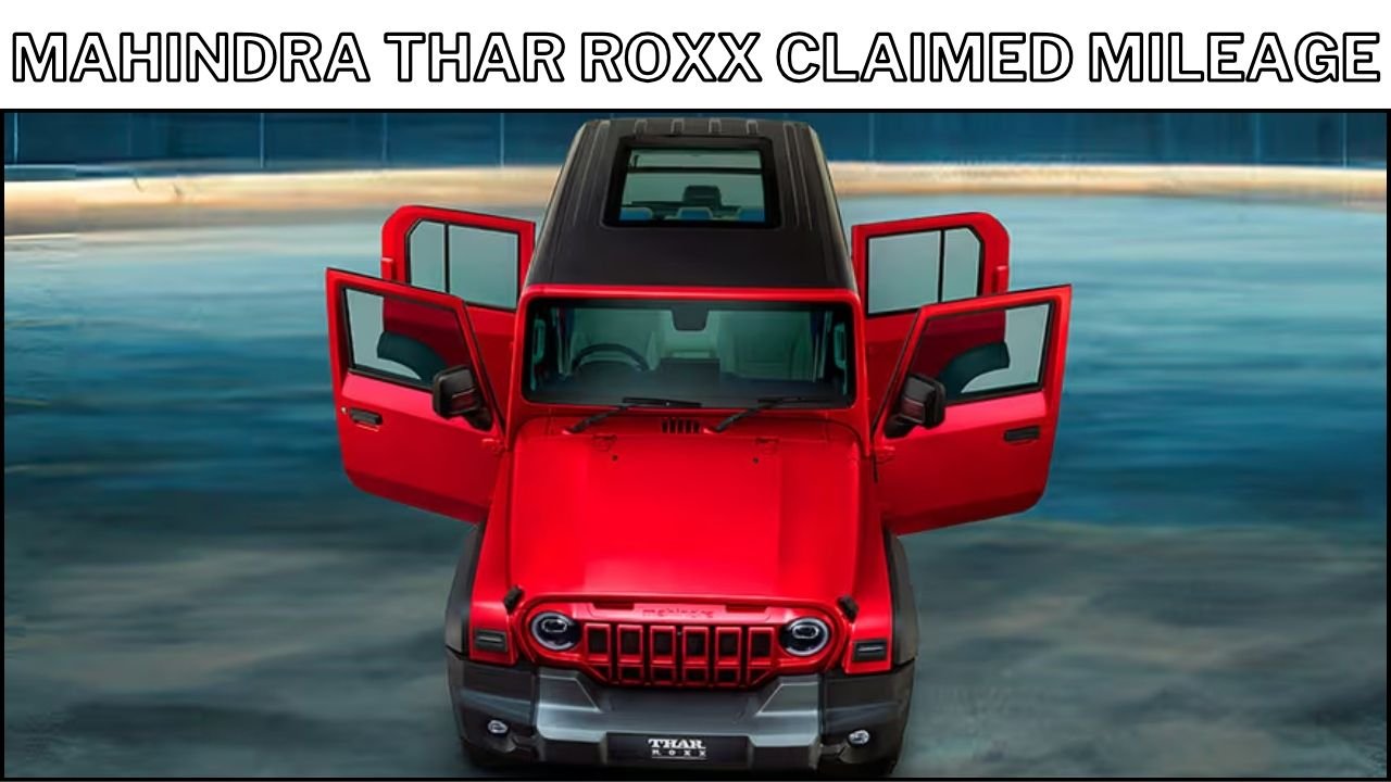 Mahindra Thar Roxx Claimed Mileage