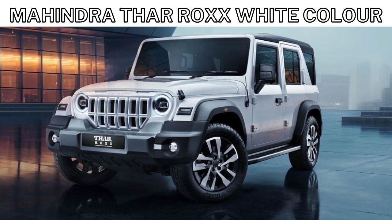 Mahindra Thar Roxx White Colour Revealed