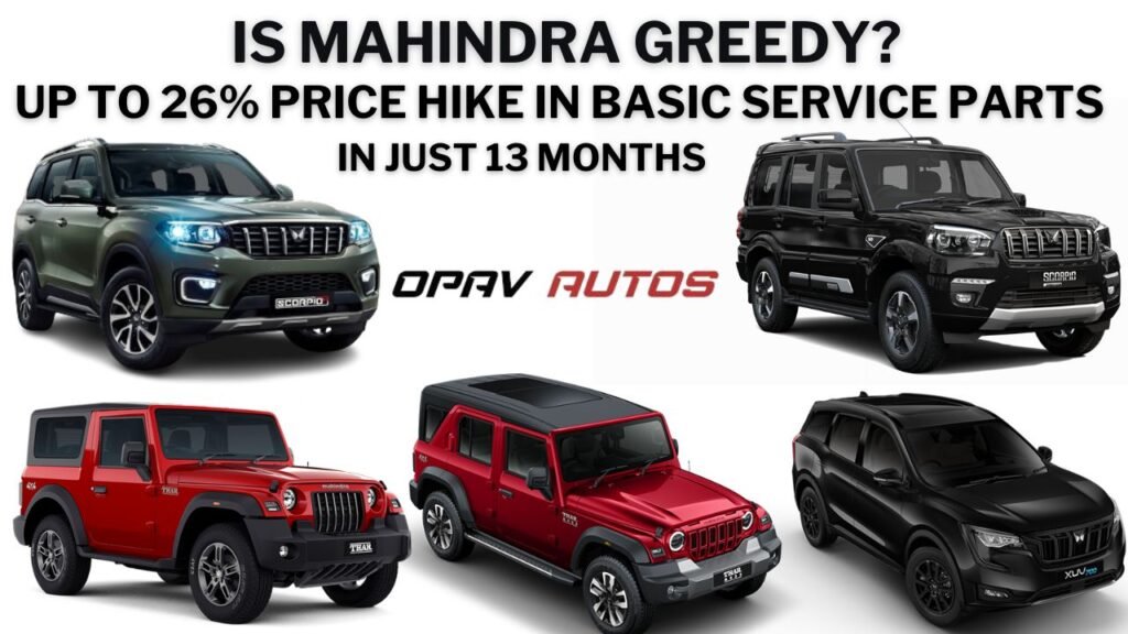 Mahindra Increasing Cost of Basic Service Parts