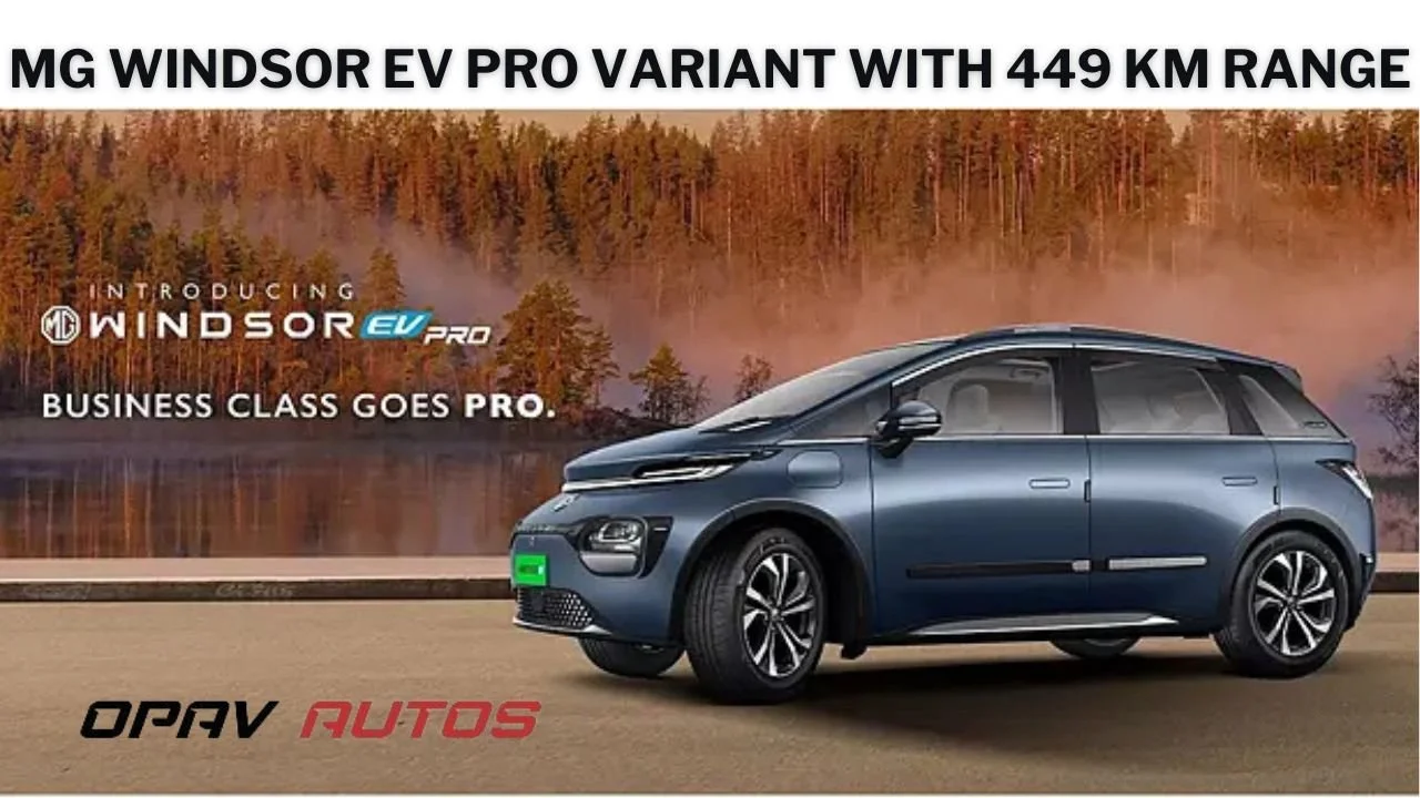 MG Windsor EV Pro Variant